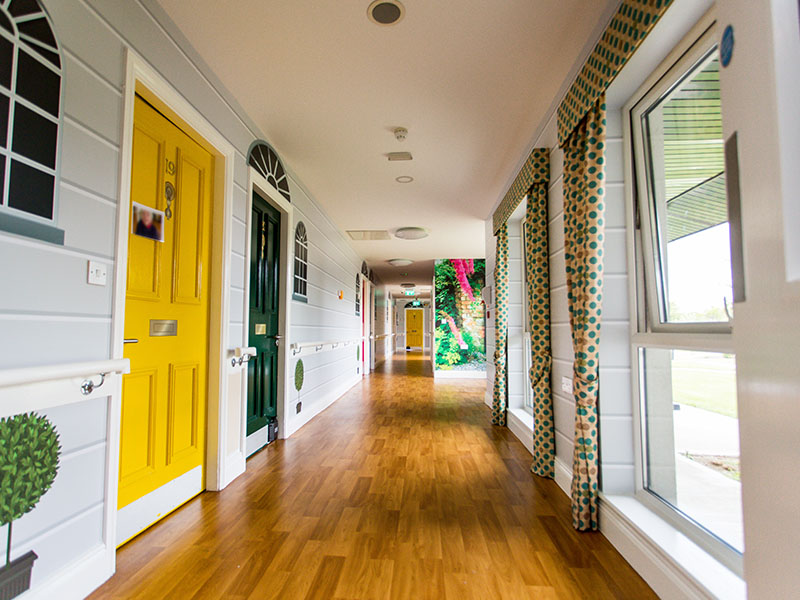Castle Gardens Nursing Home Memory Care Centre Enniscorthy Wexford Dementia friendly bedroom doors