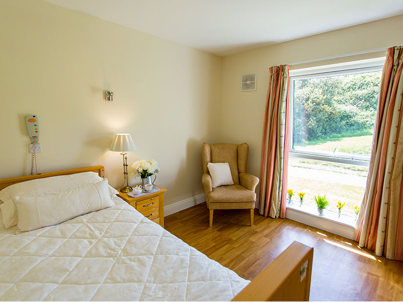 Castle Gardens Nursing Home Memory Care Centre Enniscorthy Wexford bedroom ensuite sun comfort homefromhome
