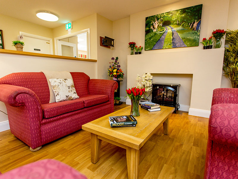 Castle Gardens Nursing Home Memory Care Centre Enniscorthy Wexford sitting room decor lounge