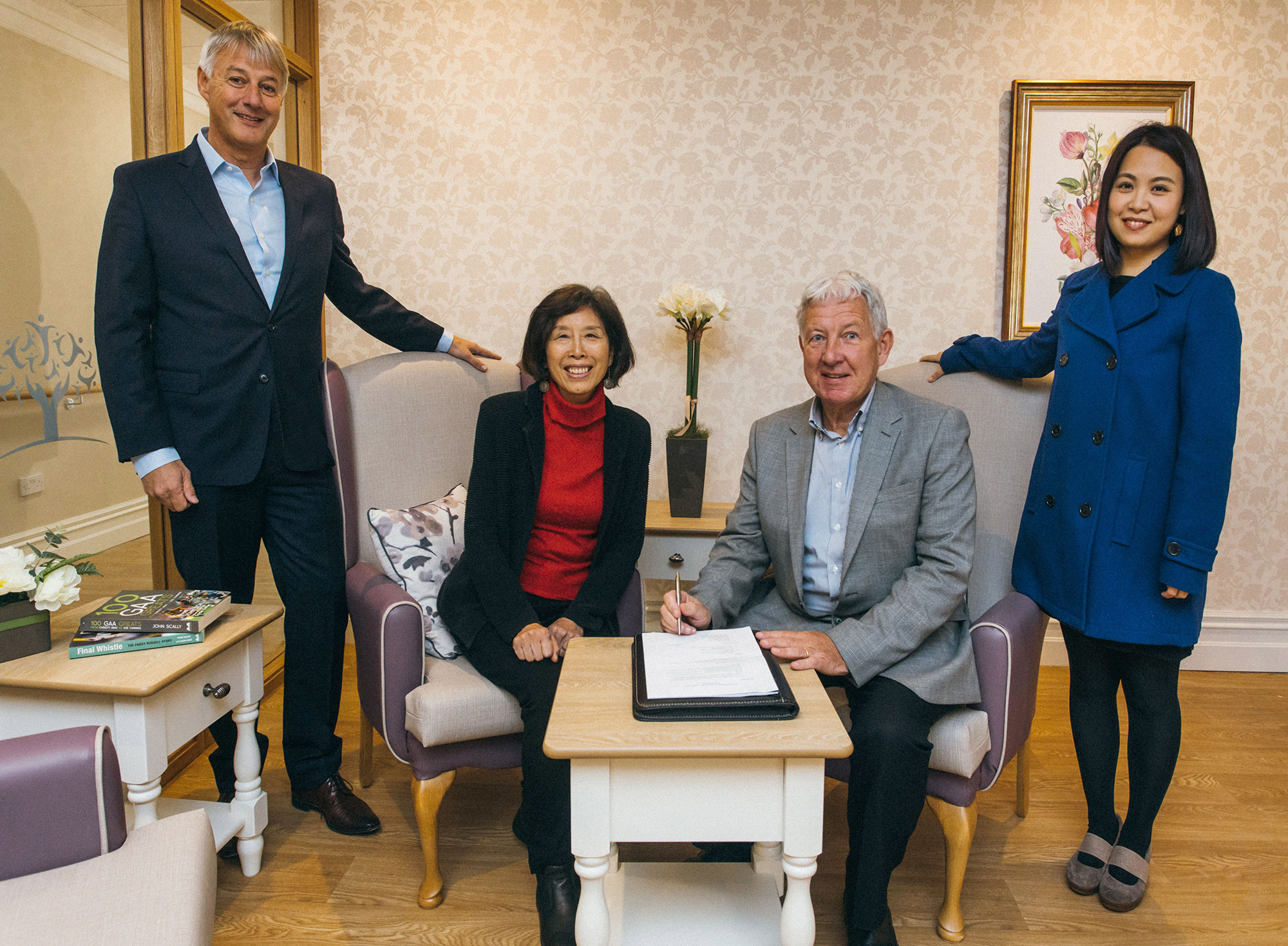 Joe Hanrahan, Mowlam, Mowlam Healthcare, Healthcare, Delsk, Delsk Group, Nursing Home, Wicklow, Kilcoole, Kilcoole Lodge, contract, signing, business news, ireland, NHI