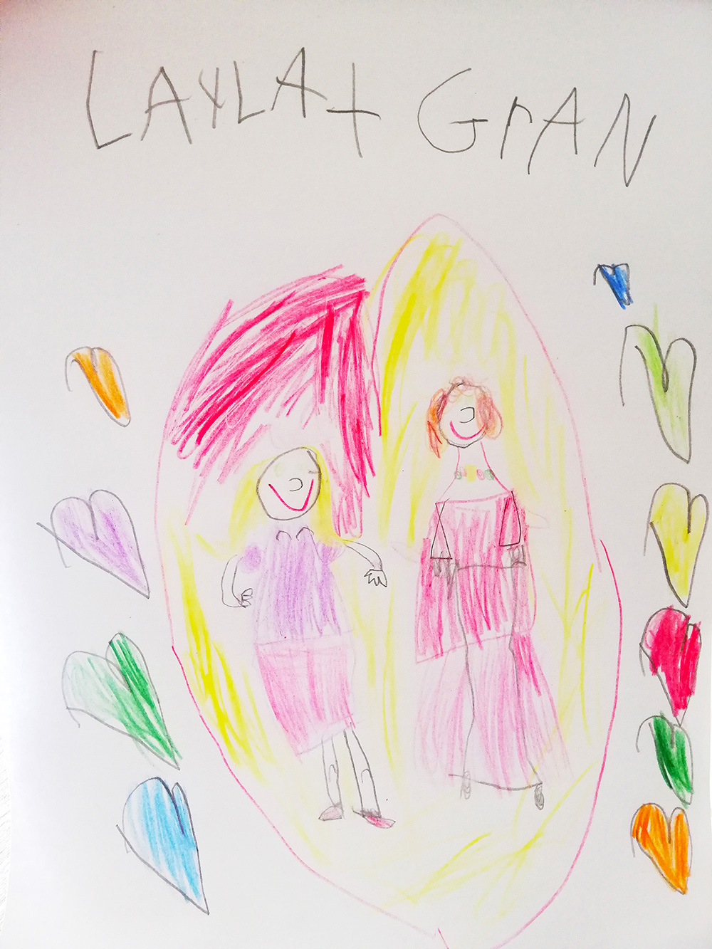 LaylaPower-Aged5-Dublin paintpals, childrens art, drawing, covid, nursing home, residents